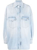 The Attico denim shirt jacket - Bleu - thumbnail