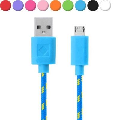 Hofftech Micro USB Nylon Oplaadkabel - Datakabel Android - 200 cm Hofftech Micro USB Nylon Oplaadkabel - Datakabel Android - 200 cm