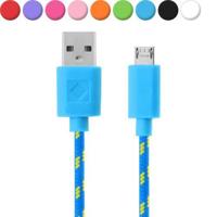 Hofftech Micro USB Nylon Oplaadkabel - Datakabel Android - 200 cm
