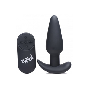 XR Brands Vibrating Silicone Butt Plug with Remote Control