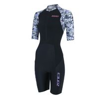 Zone3 Lava korte mouw trisuit grijs dames S - thumbnail