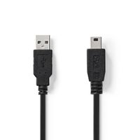 Nedis CCGT60300BK10 Kabel Usb 2.0 A Male - Mini 5-pins Male 1,0 M Zwart - thumbnail