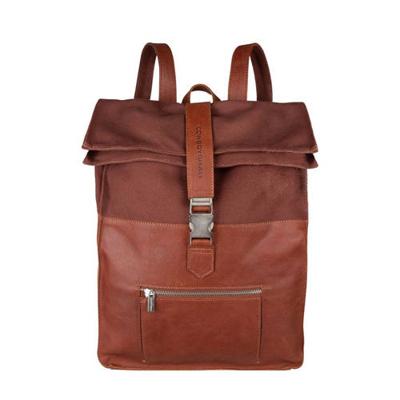 Cowboysbag 15,6 inch leren rugzak Hunter cognac