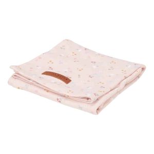 Little Dutch swaddle doek 120 cm Little Pink Flowers Maat