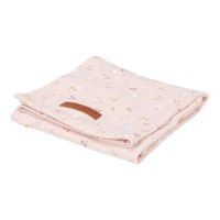 Little Dutch swaddle doek 120 cm Little Pink Flowers Maat - thumbnail