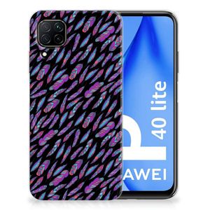 Huawei P40 Lite TPU bumper Feathers Color