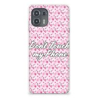 Motorola Edge 20 Lite Silicone-hoesje Flowers Pink DTMP