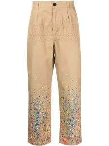 Haculla pantalon à effet taches de peinture - Marron