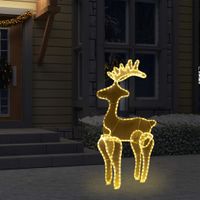 Kerstversiering rendier met mesh 306 LED's 60x24x89 cm - thumbnail