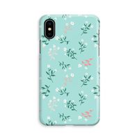 Small white flowers: iPhone Xs Volledig Geprint Hoesje - thumbnail