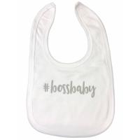 Soft Touch Slabber Bossbaby Jongens 33 Cm Katoen Wit/grijs