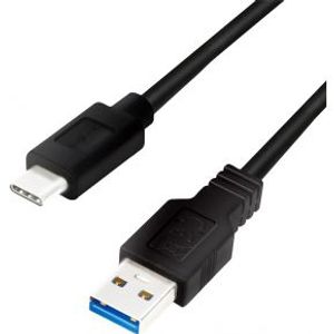 LogiLink CU0168 USB-kabel 1 m USB 3.2 Gen 1 (3.1 Gen 1) USB A USB C Zwart