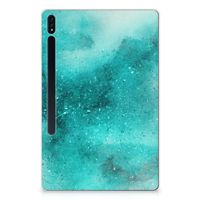 Tablethoes Samsung Galaxy Tab S7 Plus | S8 Plus Painting Blue - thumbnail