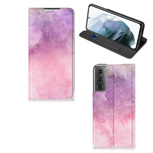 Bookcase Samsung Galaxy S21 FE Pink Purple Paint