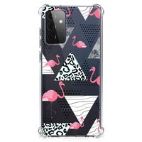 Samsung Galaxy A72 4G/5G Case Anti-shock Flamingo Triangle - thumbnail