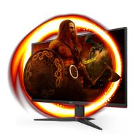 AOC 24G2SAE/BK computer monitor 60,5 cm (23.8") 1920 x 1080 Pixels Full HD Zwart, Rood - thumbnail