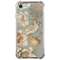 Case voor iPhone SE 2022/2020 | iPhone 8/7 Vintage Bird Flowers - thumbnail