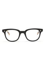 Eyevan7285 lunettes de vue carrées à effet écailles de tortue - Noir