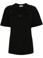 Murmur t-shirt à détail de brides - Noir