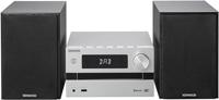Kenwood M-720DAB home audio set Home audio-microsysteem Zwart, Zilver 25 W