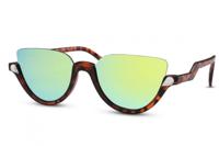 CWI zonnebril dames bruin/groen vlinder (CWI1499)