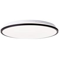 BRILLIANT lamp, Jamil LED plafondlamp 48cm wit/zwart, metaal/kunststof, 1x 30W LED geïntegreerd, (2800lm, 3000-6000K), A+