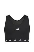 adidas Meisjes AEROREADY Techfit Sports Bra, Black/White, 11-12 Years