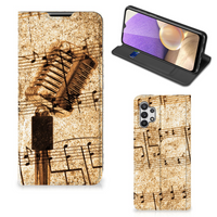 Samsung Galaxy A32 5G Stand Case Bladmuziek - thumbnail