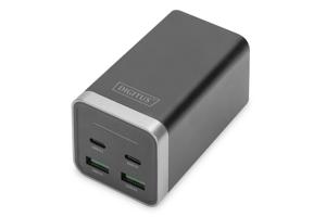 Digitus 4-Port GaN USB-oplader 65 W Binnen, Thuis Uitgangsstroom (max.) 3000 mA Aantal uitgangen: 4 x USB-A, USB-C