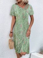Asymmetrical Casual Loose Geometric Dress