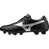 Mizuno Morelia II Club Voetbalschoenen voor heren, Zwart Zilver, 41 EU