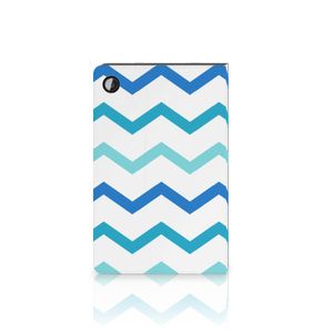 Samsung Galaxy Tab A8 2021/2022 Tablet Hoes Zigzag Blauw