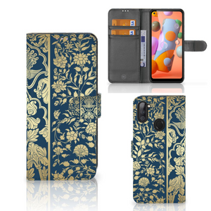 Samsung Galaxy M11 | A11 Hoesje Beige Flowers