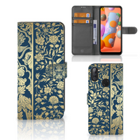 Samsung Galaxy M11 | A11 Hoesje Beige Flowers - thumbnail