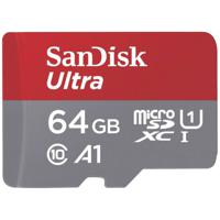 SanDisk microSDXC Ultra 64GB (A1/UHS-I/Cl.10/140MB/s) + Adapter Mobile microSDXC-kaart 64 GB A1 Application Performance Class, UHS-Class 1 - thumbnail