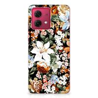 TPU Case voor Motorola Moto G84 Dark Flowers