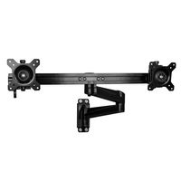 StarTech.com Dual monitor arm scharnierende muurbeugel voor twee VESA 15"-24" schermen - thumbnail