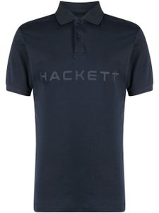 Hackett polo en coton à logo imprimé - Bleu