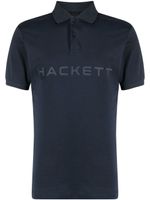 Hackett polo en coton à logo imprimé - Bleu - thumbnail