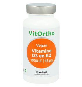 Vitamine D3 1000IE K2 45mcg vegan