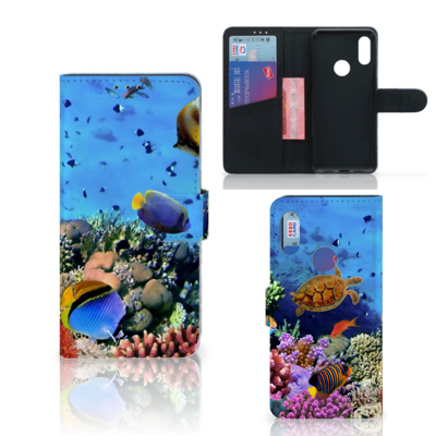 Xiaomi Redmi 7 Telefoonhoesje met Pasjes Vissen Xiaomi Redmi 7 Telefoonhoesje met Pasjes Vissen