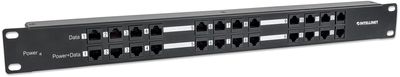 Intellinet 720342 12 poorten Netwerkpatchpaneel 483 mm (19) CAT 5e 1 HE Ingericht