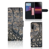 Sony Xperia L4 Telefoonhoesje met Pasjes Krokodillenprint