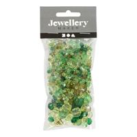 Creativ Company Facetkralen Mix Groen Glitter, 45 gram - thumbnail