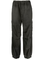 izzue pantalon à logo brodé - Gris