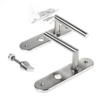 Krukgarnituur roestvaststaal massief hks-model afgerond wc8x63