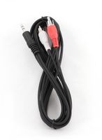 Gembird 2.5m, 3.5mm/2xRCA, M/M audio kabel 2,5 m Zwart, Rood, Wit - thumbnail