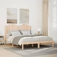vidaXL Bedframe extra lang zonder matras massief hout 160x210 cm, bed, 2-persoonsbed slaapkamermeubel, houten bed, tweepersoonsbed, houten bedframe