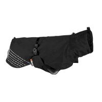 Non-stop dogwear Fjord Regenjas, waterdichte hondenregenjas, verstelbaar en ademend, met reflecterende riemopeningen en beenbanden, zwart voor middelgrote honden, maat 60