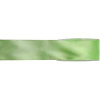 1x Groene satijnlint rollen 1,5 cm x 25 meter cadeaulint verpakkingsmateriaal